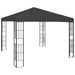 Pavilion cu șir de lumini LED, antracit, 3x3 m - WALTI WALTI
