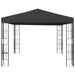 Pavilion cu șir de lumini LED, antracit, 3x3 m - WALTI WALTI