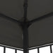 Pavilion cu șir de lumini LED, antracit, 3x3 m - WALTI WALTI