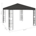 Pavilion cu șir de lumini LED, antracit, 3x3 m - WALTI WALTI