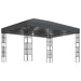 Pavilion cu șir de lumini LED, antracit, 3x4 m - WALTI WALTI