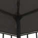 Pavilion cu șir de lumini LED, antracit, 3x4 m - WALTI WALTI