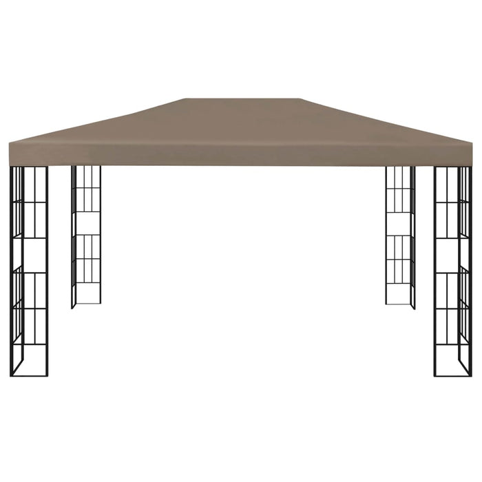 Pavilion cu șiruri de lumini LED, gri taupe, 4x3 m - WALTI WALTI