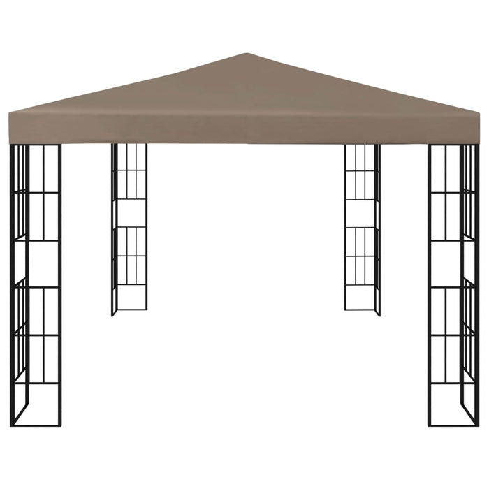 Pavilion cu șiruri de lumini LED, gri taupe, 4x3 m - WALTI WALTI