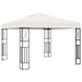 Pavilion cu șir de lumini, crem, 3x3 m, material textil - WALTI WALTI