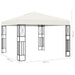 Pavilion cu șir de lumini, crem, 3x3 m, material textil - WALTI WALTI