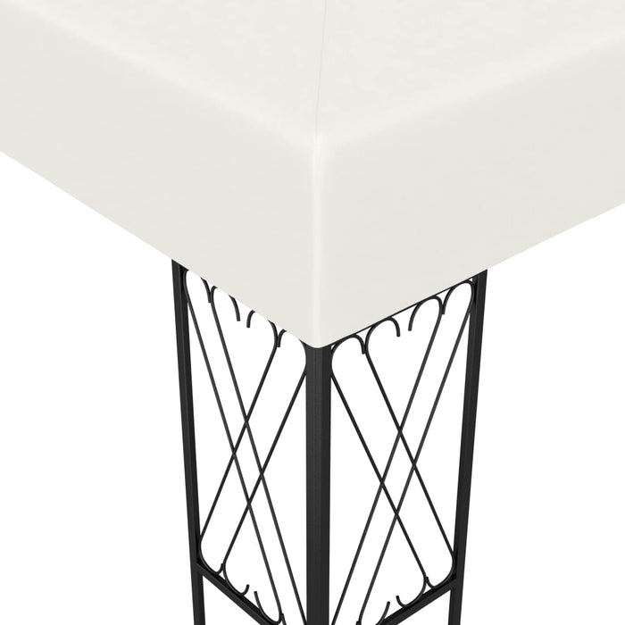 Pavilion cu șir de lumini LED, crem, 3x4 m, țesătură - WALTI WALTI