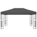 Pavilion cu șir de lumini LED, antracit, 3x4 m, țesătură - WALTI WALTI