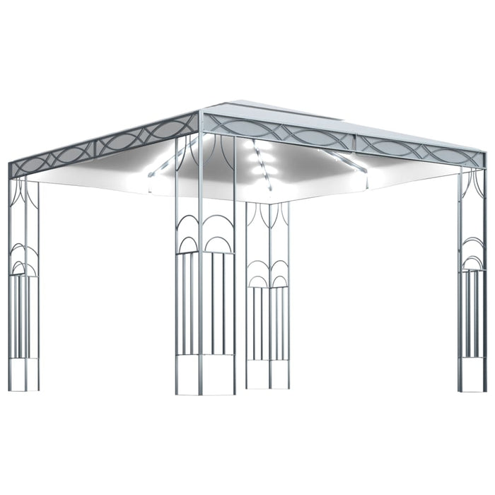 Pavilion cu șir de lumini LED, crem, 300x300 cm - WALTI WALTI