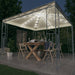Pavilion cu șir de lumini LED, crem, 300x300 cm - WALTI WALTI