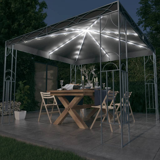 Pavilion cu șir de lumini LED, antracit, 300x300cm - WALTI WALTI
