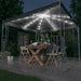 Pavilion cu șir de lumini LED, antracit, 300x300cm - WALTI WALTI