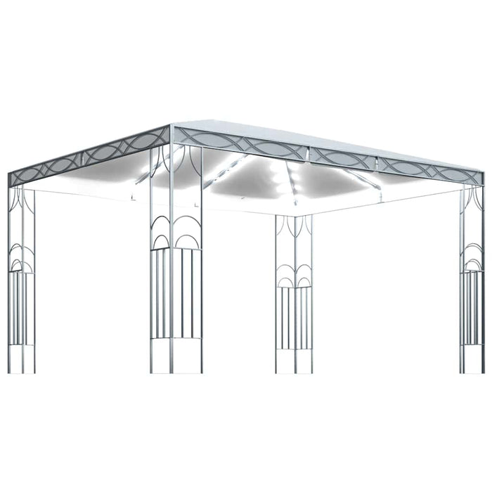 Pavilion cu șir de lumini LED, crem, 400x300 cm WALTI