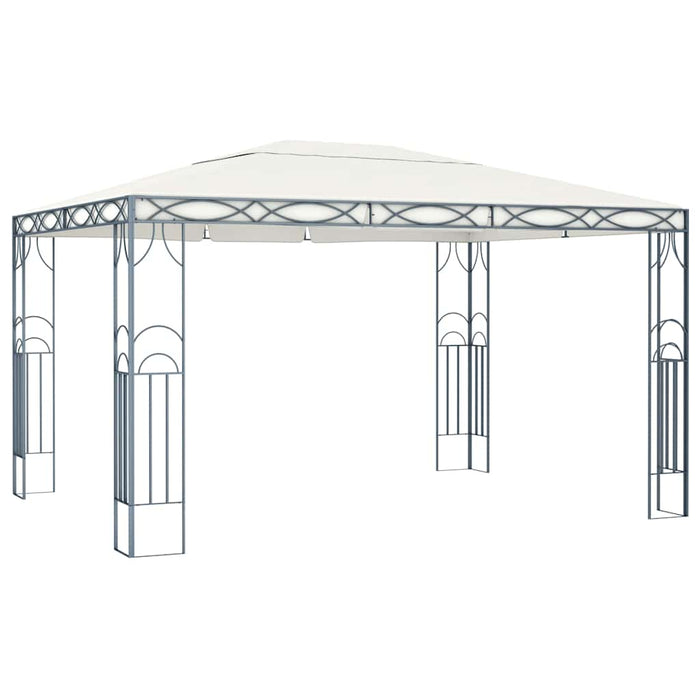 Pavilion cu șir de lumini LED, crem, 400x300 cm WALTI