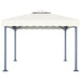 Pavilion cu șiruri de lumini LED, crem, 300x300 cm, aluminiu - WALTI WALTI