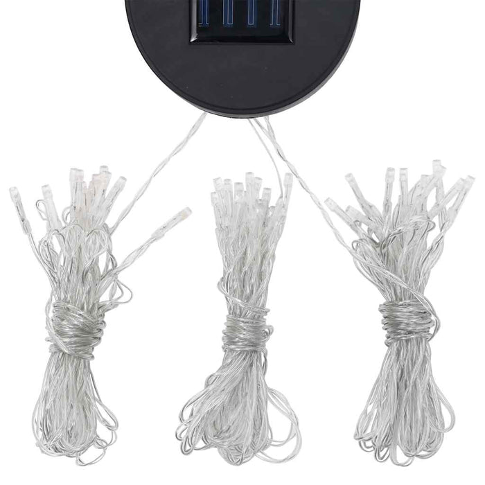 Pavilion cu perdele & șiruri lumini LED, alb crem, 4x3 m - WALTI WALTI