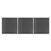 Set de panouri de gard, negru, 526 x 186 cm, WPC - WALTI WALTI