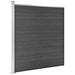 Set de panouri de gard, negru, 526 x 186 cm, WPC - WALTI WALTI