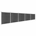 Set de panouri de gard ,WPC , 872x186 cm, negru - WALTI WALTI