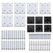 Set de panouri de gard ,WPC , 872x186 cm, negru - WALTI WALTI