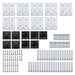 Set de panouri de gard, negru, 1391x186 cm, WPC - WALTI WALTI