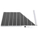 Set de panouri de gard, negru, 792x(105-186) cm, WPC - WALTI WALTI