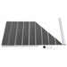 Set de panouri de gard, negru, 1311x(105-186) cm, WPC - WALTI WALTI