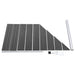 Set de panouri de gard, negru, 1484x(105-186) cm, WPC - WALTI WALTI