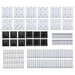 Set de panouri de gard, negru, 1830x(105-186) cm, WPC - WALTI WALTI