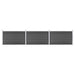 Set de panouri de gard, negru, 526 x 105 cm, WPC - WALTI WALTI