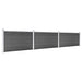 Set de panouri de gard, negru, 526 x 105 cm, WPC - WALTI WALTI
