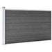 Set de panouri de gard, negru, 526 x 105 cm, WPC - WALTI WALTI