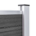 Set de panouri de gard, negru, 526 x 105 cm, WPC - WALTI WALTI