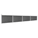 Set de panouri de gard, negru, 699 x 105 cm, WPC - WALTI WALTI