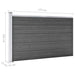 Set de panouri de gard, negru, 872 x 105 cm, WPC - WALTI WALTI