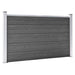 Set de panouri de gard, negru, 872 x 105 cm, WPC - WALTI WALTI