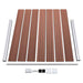 Set panouri gard, 353x146 cm, maro, WPC - WALTI WALTI
