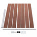 Set panouri gard, 353x146 cm, maro, WPC - WALTI WALTI