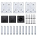 Set panouri gard, 353x146 cm, maro, WPC - WALTI WALTI
