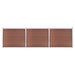 Set panouri gard, 526x146 cm, maro, WPC - WALTI WALTI