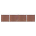 Set panouri gard, 699x146 cm, maro, WPC - WALTI WALTI