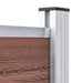 Set panouri gard, 699x146 cm, maro, WPC - WALTI WALTI