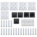 Set panouri gard, 699x146 cm, maro, WPC - WALTI WALTI