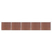 Set panouri gard, 872x146 cm, maro, WPC - WALTI WALTI