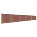 Set panouri gard, 872x146 cm, maro, WPC - WALTI WALTI
