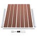 Set panouri gard, 872x146 cm, maro, WPC - WALTI WALTI