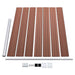 Set panouri gard, 872x146 cm, maro, WPC - WALTI WALTI