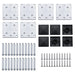 Set panouri gard, 872x146 cm, maro, WPC - WALTI WALTI