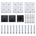 Set panouri gard, 353x146 cm, gri, WPC - WALTI WALTI