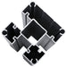 Set panouri gard, 353x146 cm, gri, WPC - WALTI WALTI